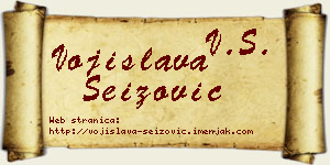 Vojislava Seizović vizit kartica